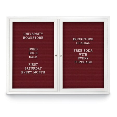 United Visual Products Indoor Enclosed Combo Board, 42"x32", Bronze Frame/Green & Medium Grey UVCB4232BZ-GREEN-MEDGRY
